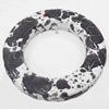 Spray-Painted Acrylic Beads, Donut, O:30mm I:20mm, Hole:Approx 1.5mm, Sold by Bag