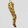 Copper Pendant Jewelry Findings Lead-free, 8x37mm, Sold by Bag