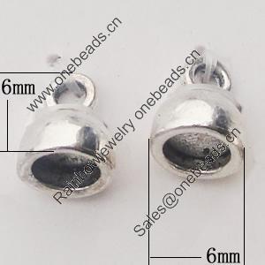 Pendant, Zinc Alloy Jewelry Findings, 6x6mm Hole:2mm, Sold by Bag