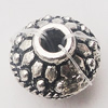 Beads, Zinc Alloy Jewelry Findings, 12mm, Sold by Bag