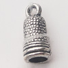 Pendant, Zinc Alloy Jewelry Findings, 6x13mm, Sold by Bag