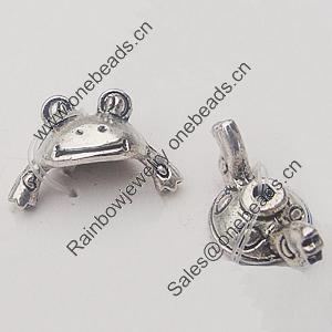 Clasps Zinc Alloy Jewelry Findings Lead-free, Loop:15x9mm Bar:15x9mm, Sold by Bag