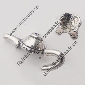 Clasps Zinc Alloy Jewelry Findings Lead-free, Loop:21x8mm Bar:8mm, Sold by Bag