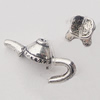 Clasps Zinc Alloy Jewelry Findings Lead-free, Loop:21x8mm Bar:8mm, Sold by Bag