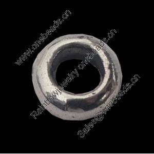 Beads, Zinc Alloy Jewelry Findings, 6x6mm Hole:3.5mm, Sold by Bag