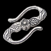 Clasps Zinc Alloy Jewelry Findings Lead-free, 15x23mm, Sold by KG