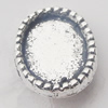 Pendant, Zinc Alloy Jewelry Findings, Flat Oval 8x10mm, Sold by Bag