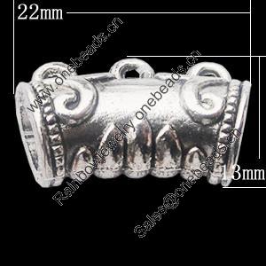 Connectors, Zinc Alloy Jewelry Findings, 22x13mm, Sold by KG