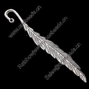 Bookmark, Zinc Alloy Jewelry Findings, 119x13mm Hole:2.5mm, Sold by Bag