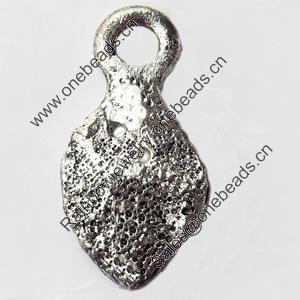 Pendant, Zinc Alloy Jewelry Findings, 8x15mm, Sold by Bag