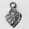 Pendant, Zinc Alloy Jewelry Findings, 11x17mm, Sold by Bag