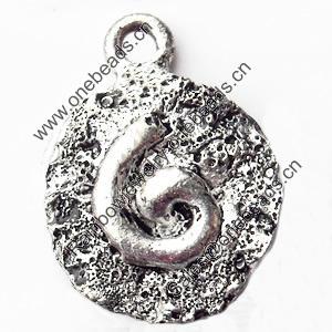 Pendant, Zinc Alloy Jewelry Findings, 13x18mm, Sold by Bag