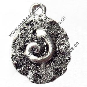 Pendant, Zinc Alloy Jewelry Findings, 14x20mm, Sold by Bag