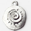 Pendant, Zinc Alloy Jewelry Findings, 14x17mm, Sold by Bag