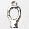 Pendant, Zinc Alloy Jewelry Findings, 14x27mm, Sold by Bag