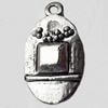 Pendant, Zinc Alloy Jewelry Findings, 14x23mm, Sold by Bag