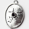 Pendant, Zinc Alloy Jewelry Findings, 16x23mm, Sold by Bag