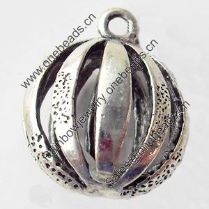 Copper Pendant Jewelry Findings Lead-free, 14x16mm, Sold by Bag