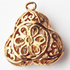 Copper Pendant Jewelry Findings Lead-free, 18x20mm, Sold by Bag