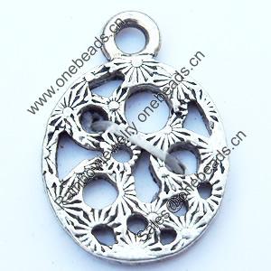 Pendant, Zinc Alloy Jewelry Findings, 12x16mm, Sold by Bag