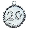 Pendant, Zinc Alloy Jewelry Findings, 21x24mm, Sold by Bag