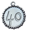 Pendant, Zinc Alloy Jewelry Findings, 21x24mm, Sold by Bag