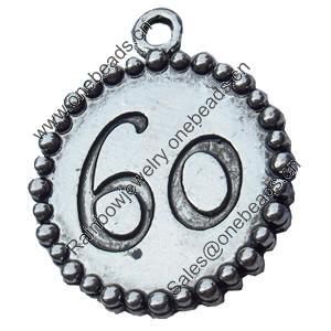 Pendant, Zinc Alloy Jewelry Findings, 21x24mm, Sold by Bag