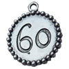 Pendant, Zinc Alloy Jewelry Findings, 21x24mm, Sold by Bag