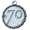 Pendant, Zinc Alloy Jewelry Findings, 21x24mm, Sold by Bag