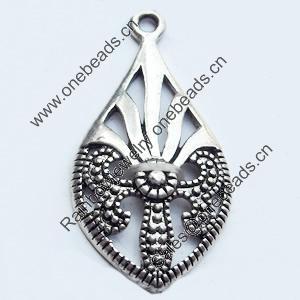 Pendant, Zinc Alloy Jewelry Findings, 17x32mm, Sold by Bag