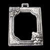 Pendant, Zinc Alloy Jewelry Findings, Rectangle 31x42mm, Sold by Bag