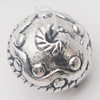 Beads, Zinc Alloy Jewelry Findings, 11x11mm Hole:1.5mm, Sold by Bag