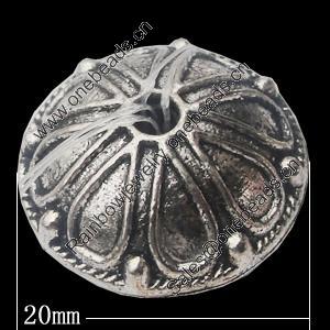 Beads, Zinc Alloy Jewelry Findings, 20mm Hole:3mm, Sold by Bag