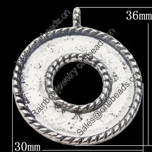 Zinc Alloy Pendant Settings, 30x36mm, Sold by Bag