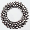 Donut, Zinc Alloy Jewelry Findings, O:60mm I:30mm, Sold by Bag