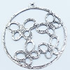 Pendant, Zinc Alloy Jewelry Findings, 71x77mm, Sold by Bag