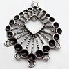 Connector, Zinc Alloy Jewelry Findings, 25x31mm, Sold by Bag