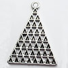 Pendant, Zinc Alloy Jewelry Findings, 22x29mm, Sold by Bag