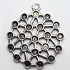 Pendant, Zinc Alloy Jewelry Findings, 25x28mm, Sold by Bag