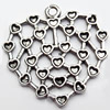 Pendant, Zinc Alloy Jewelry Findings, 26x25mm, Sold by Bag