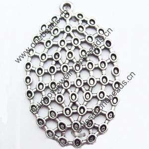 Pendant, Zinc Alloy Jewelry Findings, 25x40mm, Sold by Bag