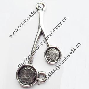 Connector, Zinc Alloy Jewelry Findings, 17x32mm, Sold by Bag