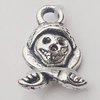 Pendant, Zinc Alloy Jewelry Findings, 10x14mm, Sold by Bag