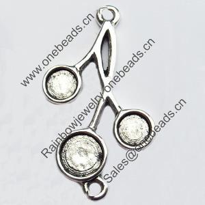 Connector, Zinc Alloy Jewelry Findings, 18x33mm, Sold by Bag