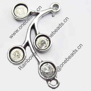 Connector, Zinc Alloy Jewelry Findings, 16x33mm, Sold by Bag
