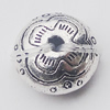 Beads, Zinc Alloy Jewelry Findings, 10mm Hole:1.5mm, Sold by Bag