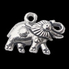 Pendant, Zinc Alloy Jewelry Findings, Elephant 17x13mm, Sold by Bag