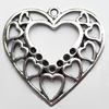 Pendant, Zinc Alloy Jewelry Findings, 30mm, Sold by Bag