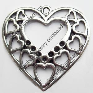 Pendant, Zinc Alloy Jewelry Findings, 30mm, Sold by Bag