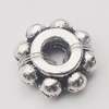 Spacer Zinc Alloy Jewelry Findings, 9x9mm, Sold by Bag